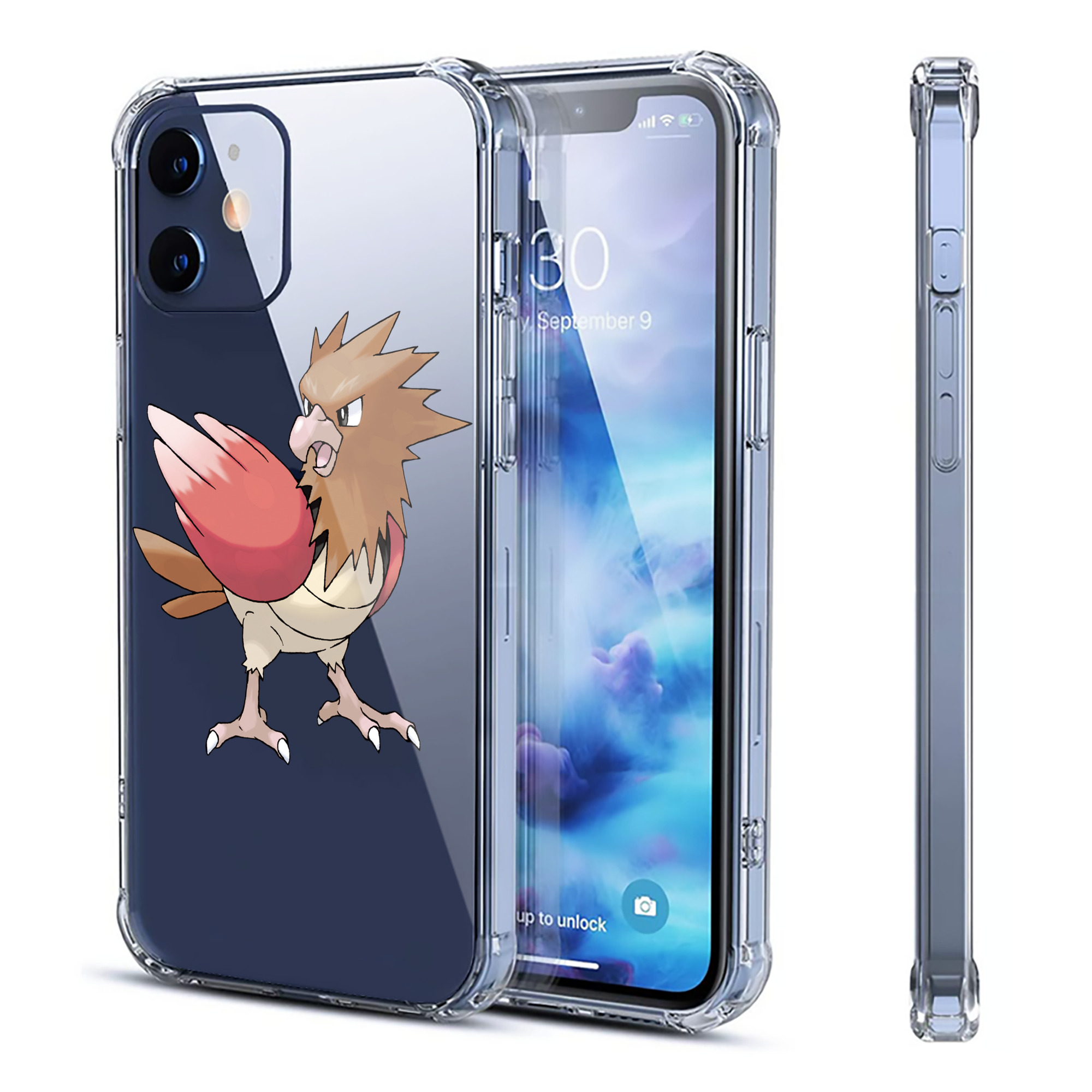 （画像用） ポケットモンスター Pokémon 【iPhone 12シリーズ対応】透明スマホケース（クリアソフトケース）